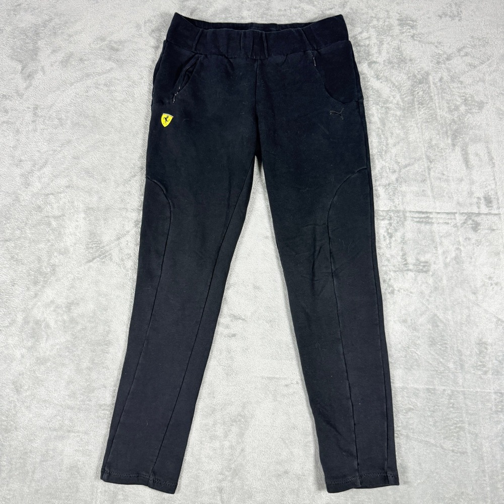 Puma Mens Medium Scuderia Ferrari Sweatpants Black Joggers 564221